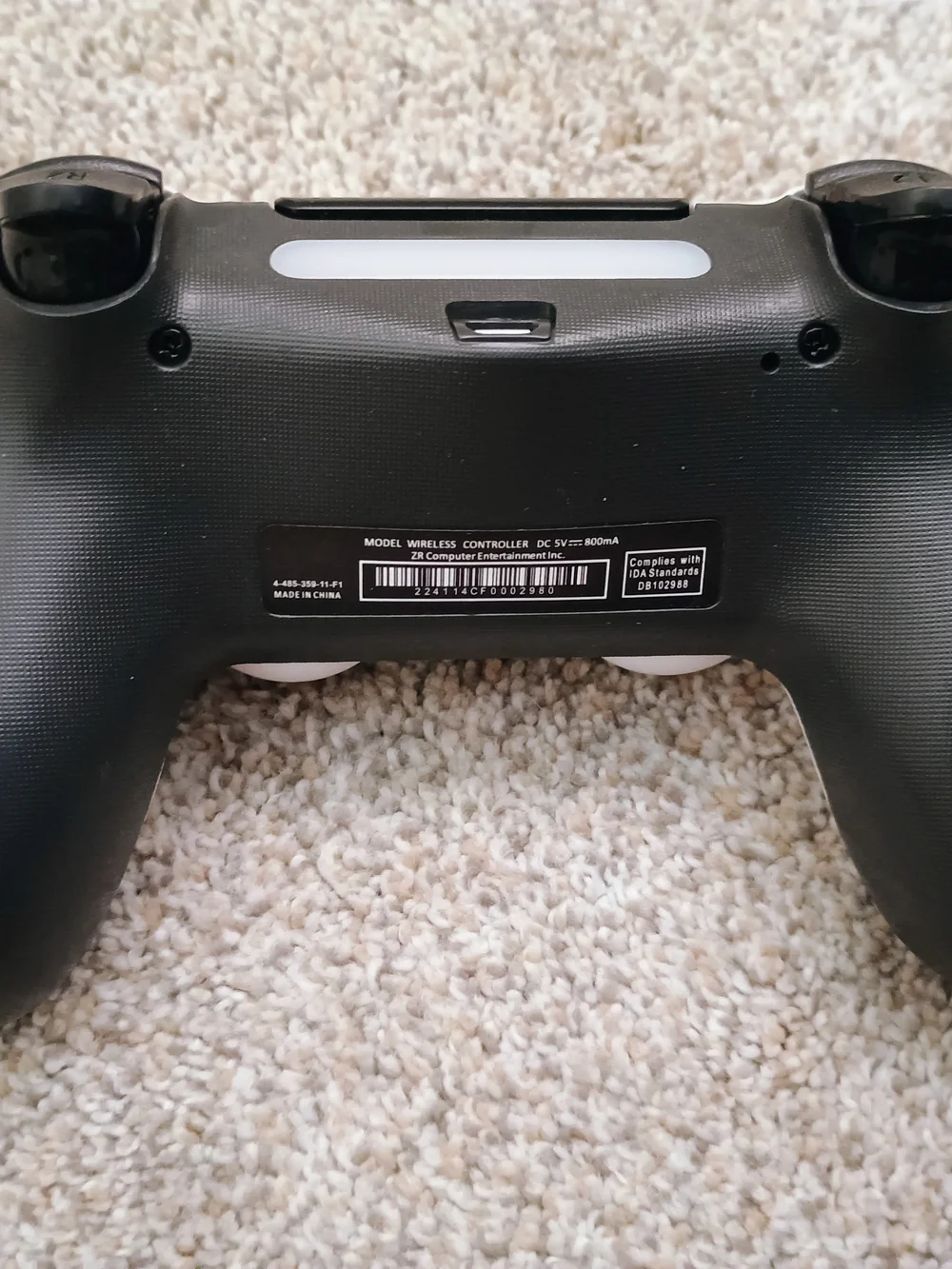 Controller for Console, White/Black Plastic